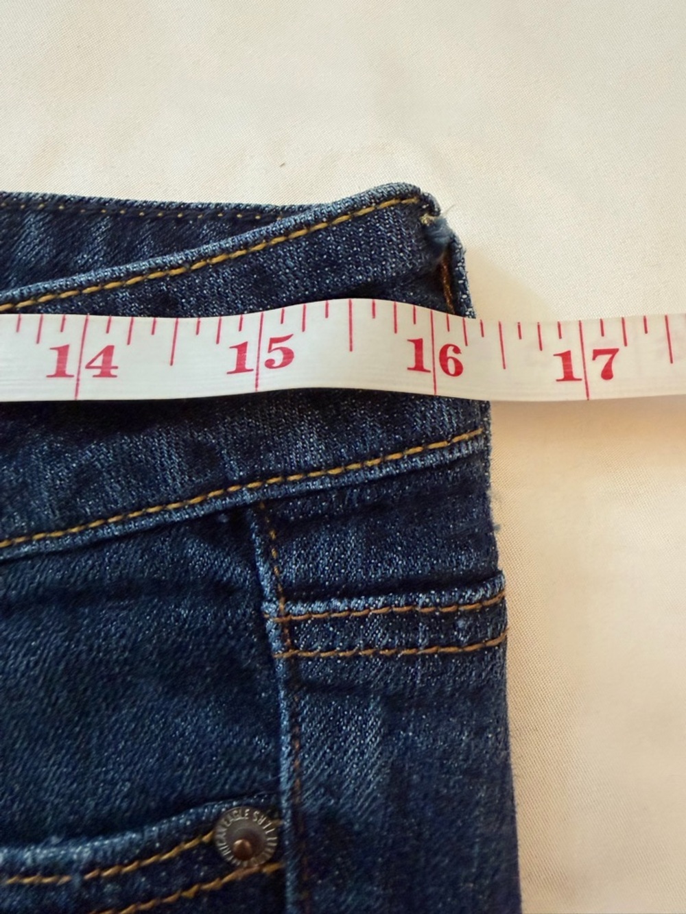 American Eagle size 6 dark wash jean shorts - Picture 9 of 12